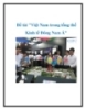 Đề tài "Việt Nam trong tổng thể Kinh tế Đông Nam Á"