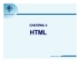 CHƯƠNG 3 : HTML