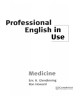 Ebook Professional English in use medicine: Part 1